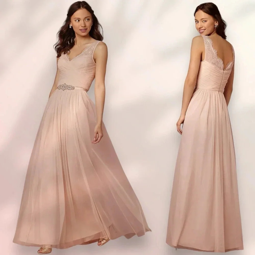 BHLDN Hitherto Fleur dress Peach Blush Size 6